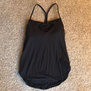 Black lululemon tank top with built in bra